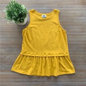 Yellow Sleeveless Womens Top
